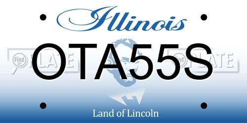 OTA55S Illinois License Plate