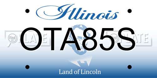 OTA85S Illinois License Plate