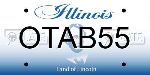OTAB55 Illinois License Plate