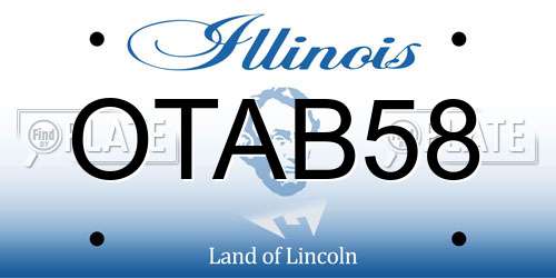 OTAB58 Illinois License Plate