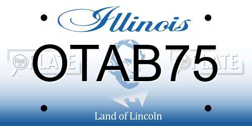 OTAB75 Illinois License Plate
