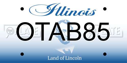 OTAB85 Illinois License Plate