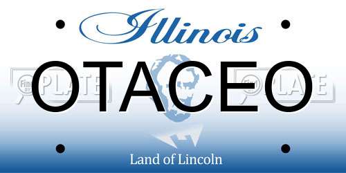 OTACEO Illinois License Plate