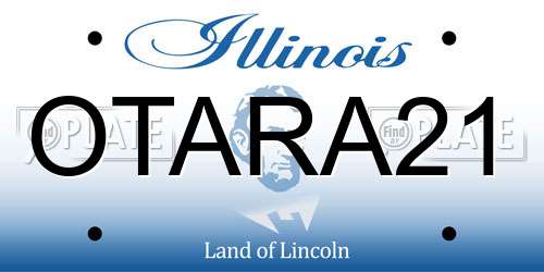 OTARA21 Illinois License Plate