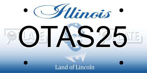 OTAS25 Illinois License Plate