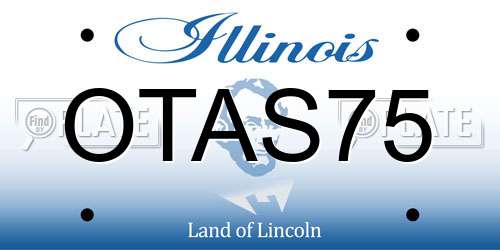 OTAS75 Illinois License Plate