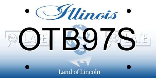 OTB97S Illinois License Plate
