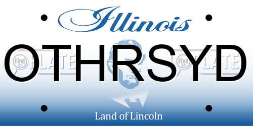 OTHRSYD Illinois License Plate