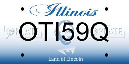 OTI59Q Illinois License Plate