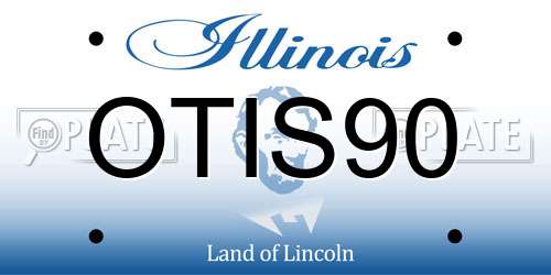 OTIS90 Illinois License Plate