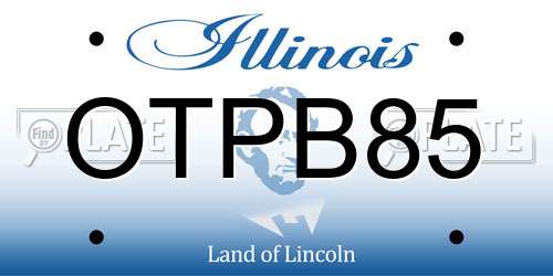 OTPB85 Illinois License Plate