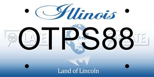 OTPS88 Illinois License Plate