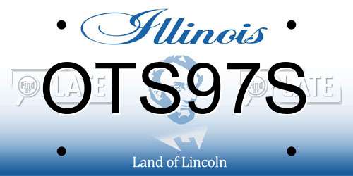 OTS97S Illinois License Plate