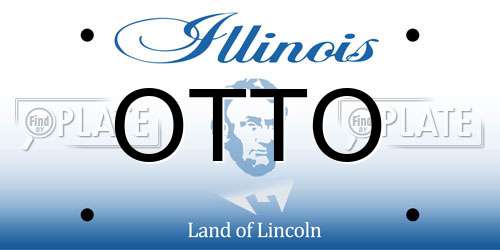 OTTO Illinois License Plate