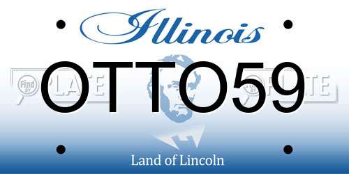 OTTO59 Illinois License Plate