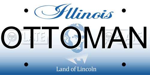 OTTOMAN Illinois License Plate