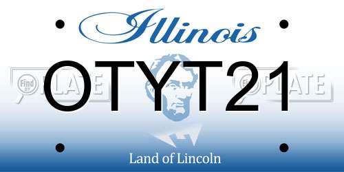 OTYT21 Illinois License Plate