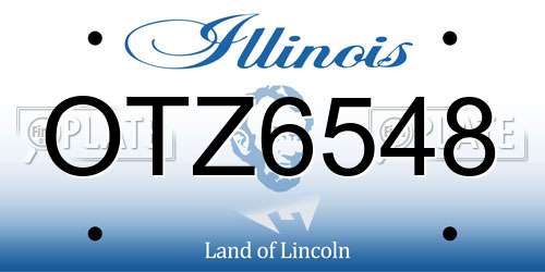OTZ6548 Illinois License Plate