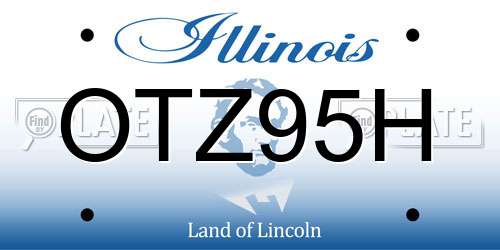 OTZ95H Illinois License Plate