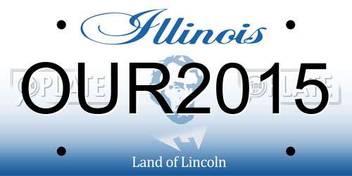 OUR2015 Illinois License Plate