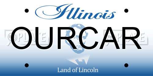 OURCAR Illinois License Plate
