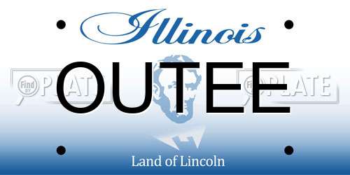 OUTEE Illinois License Plate