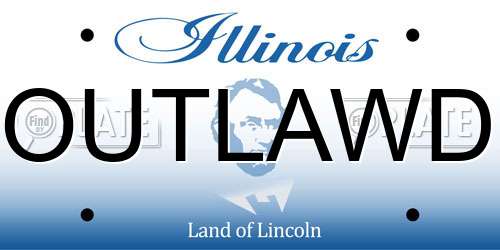 OUTLAWD Illinois License Plate