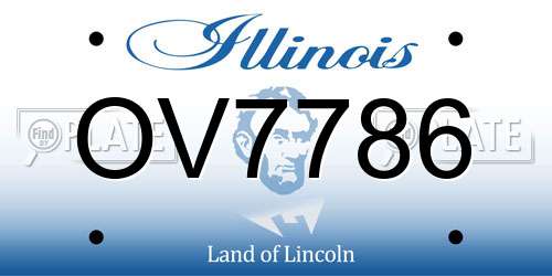 OV7786 Illinois License Plate
