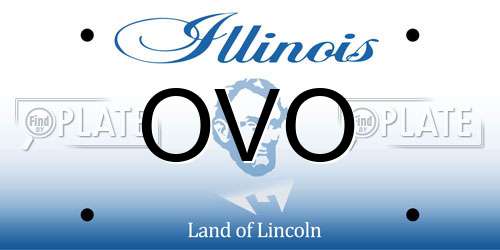 OVO Illinois License Plate