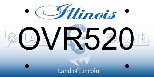OVR520 Illinois License Plate