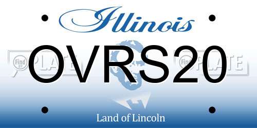 OVRS20 Illinois License Plate