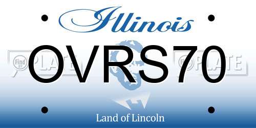 OVRS70 Illinois License Plate