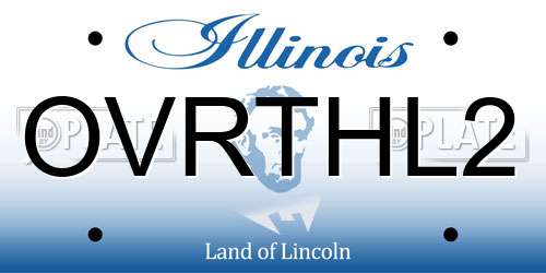 OVRTHL2 Illinois License Plate