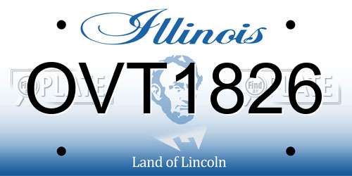 OVT1826 Illinois License Plate