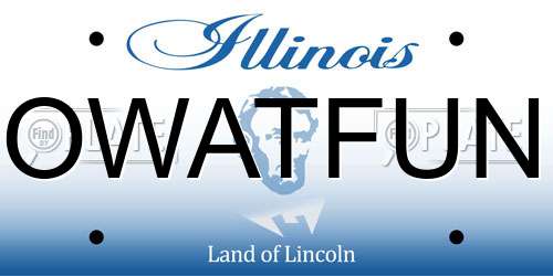 OWATFUN Illinois License Plate