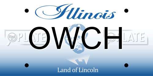 OWCH Illinois License Plate