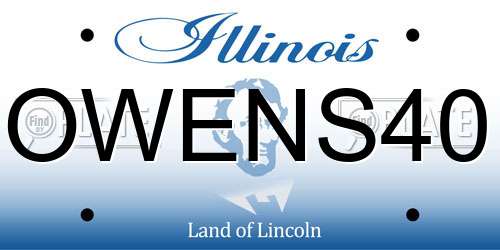 OWENS40 Illinois License Plate