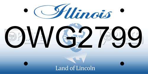 OWG2799 Illinois License Plate