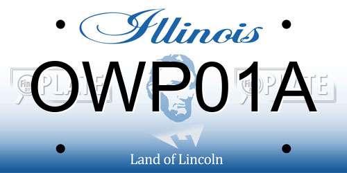 OWP01A Illinois License Plate