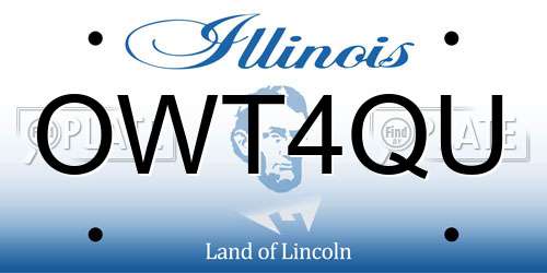 OWT4QU Illinois License Plate