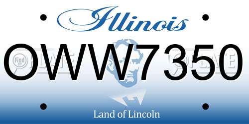 OWW7350 Illinois License Plate