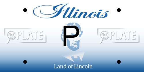 P Illinois License Plate