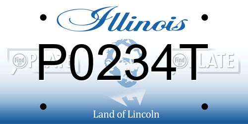 P0234T Illinois License Plate