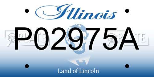 P02975A Illinois License Plate