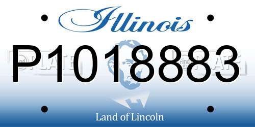 P1018883 Illinois License Plate