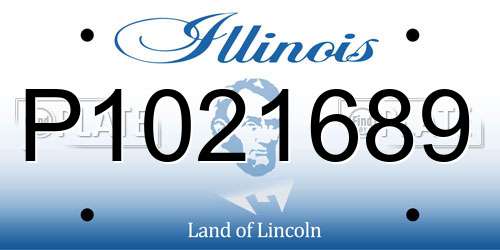 P1021689 Illinois License Plate