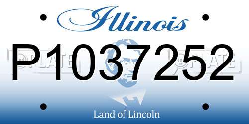 P1037252 Illinois License Plate