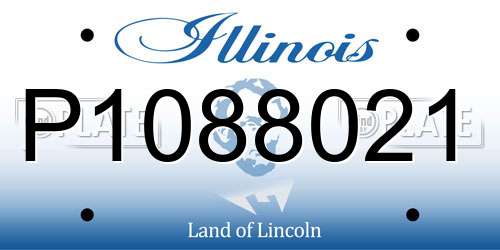 P1088021 Illinois License Plate