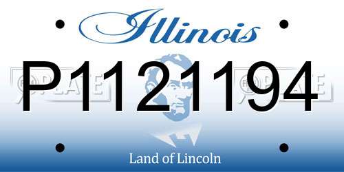 P1121194 Illinois License Plate
