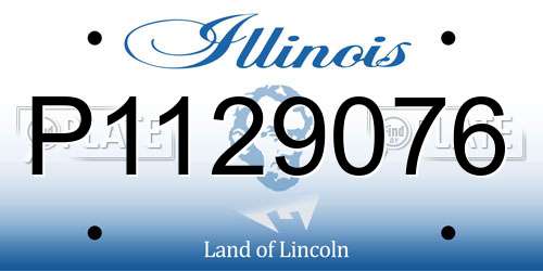 P1129076 Illinois License Plate